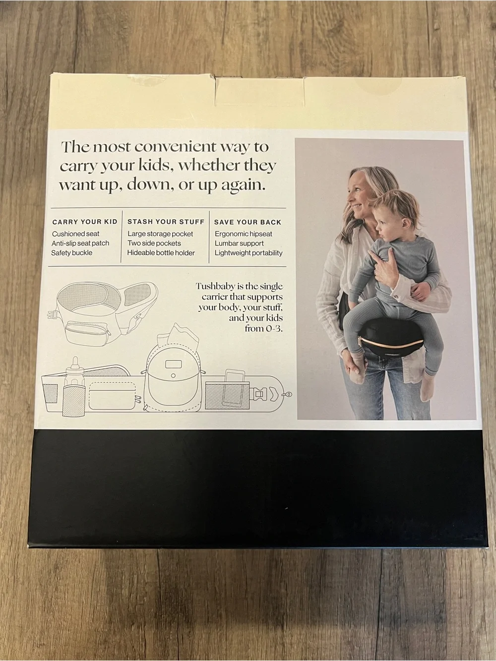 Tushbaby Strapless Baby Hipseat